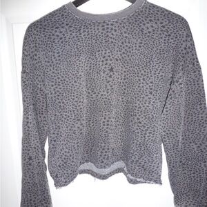 Z Supply Gray Star Pattern Sweatshirt